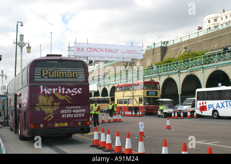 Brighton UK Coach Rally April 2005 Stock Photo