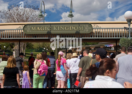 Disney's Magic Kingdom Entrance, Orlando, Florida, United States of America Stock Photo