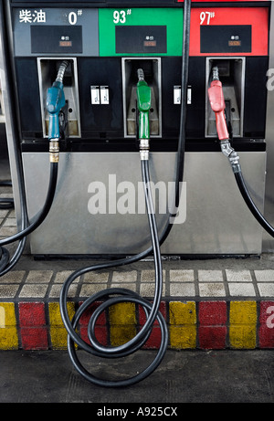 gas pump in China Stock Photo