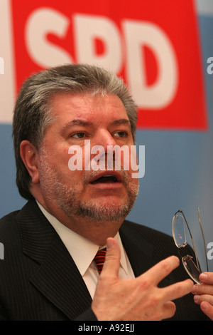 Chairman of the social democratic party in germany and prime minister of Rhineland-Palatinate Kurt Beck Stock Photo