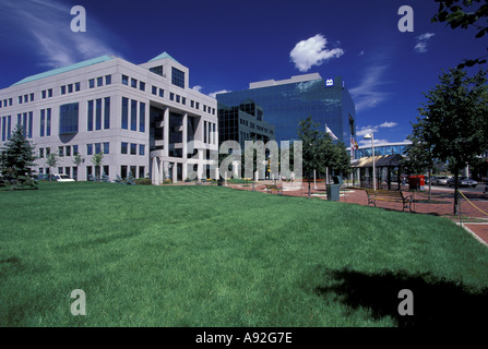 NA, Canada, New Brunswick, Moncton. Moncton City Hall and Place Moncton Stock Photo