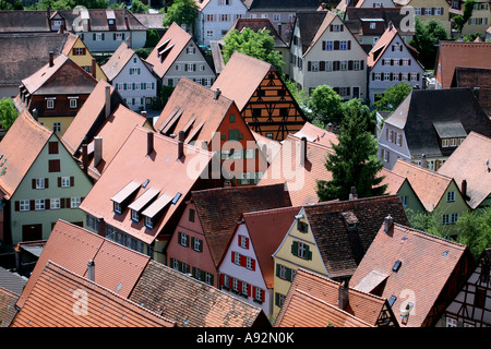 Old town of Dinkelsbuehl, Bavaria, Germany Stock Photo