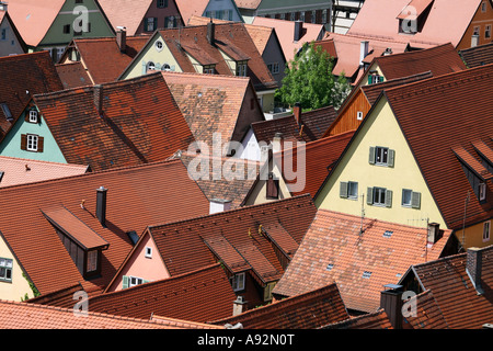 Old town of Dinkelsbuehl, Bavaria, Germany Stock Photo