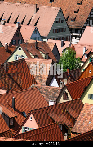 Old town of Dinkelsbuehl, Bavaria, Germany Stock Photo