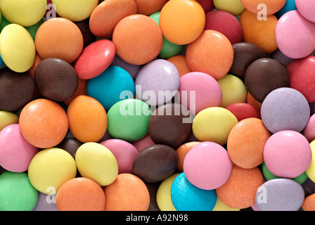 Colourful Chocolate Candy Close Up Stock Photo