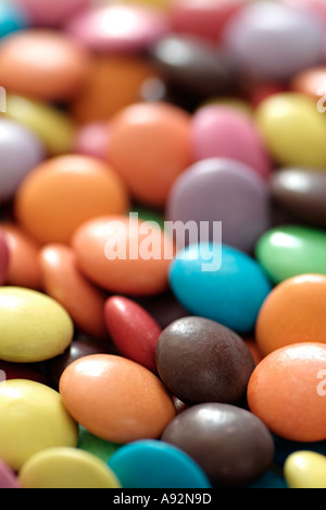 Colourful Chocolate Candy Close Up Stock Photo