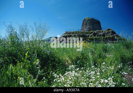 Italy Sardina Sardegna Nuraghe Santu Antine near Torralba Stock Photo