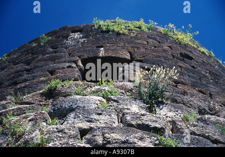 Italy Sardina Sardegna Nuraghe Santu Antine near Torralba Stock Photo