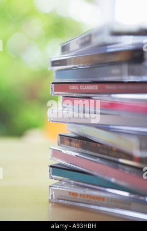 CD jewel cases Stock Photo - Alamy