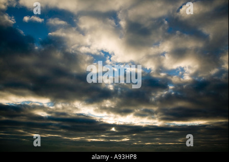 Clouds in evening sky Stock Photo