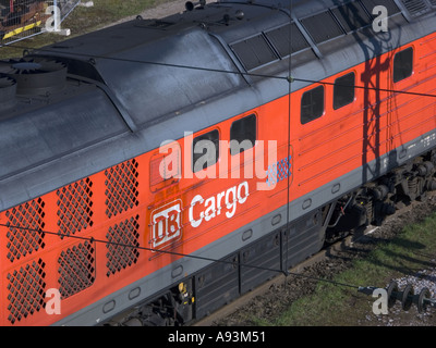 fill up fuel the train filling station service DB Stock Photo