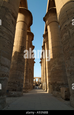 Grand processional colonnade, Luxor Temple, Luxor, Egypt Stock Photo
