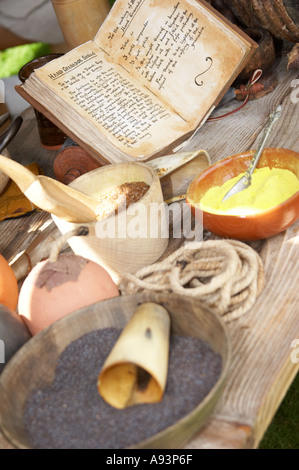 Making Gunpowder in Civil War England Wardour Castle Regiment Stock Photo