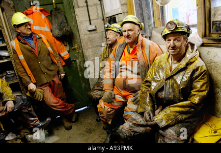 Coal miners at the newly re opened Unity Mine Cwmgwrach near Neath ...