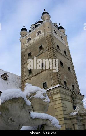 castle Greilenstein in winter Stock Photo