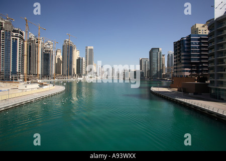 New property being built at Dubai Marina United Arab Emirates Stock Photo