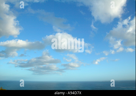 Sea-view under the cloudy sky Stock Photo - Alamy