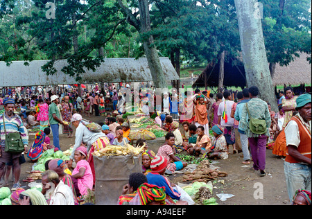 Goroka market Eastern Highlands Province Papua New Guinea Stock Photo
