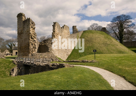 Ruins of Pickering Castle North Yorkshire England UK United Kingdom GB Great Britain Stock Photo