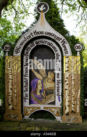 coffin well tissington Derbyshire England uk Stock Photo