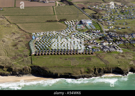 Holiday camp at Hayle Towans Cornwall UK Stock Photo