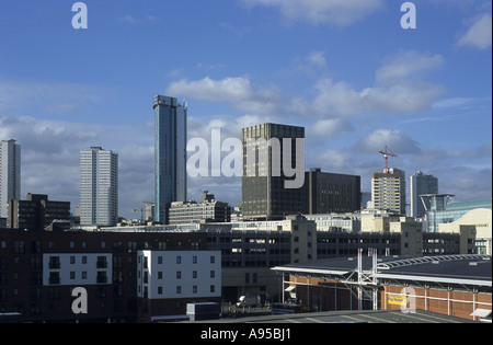 Birmingham city centre including Beetham Tower, West Midlands, England, UK Stock Photo