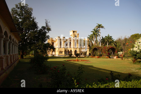 Sharad Baug Palace built in 1867, ruined in 2001 earthquake and now a museum (photo 2007), Bhuj, Gujarat, India Stock Photo