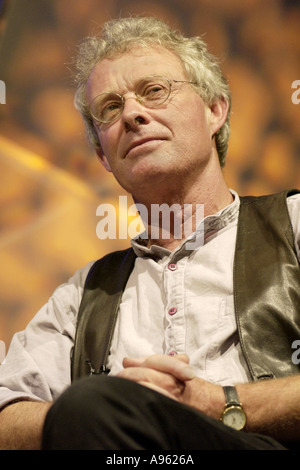 Spain based British farmer, shepherd and author Chris Stewart pictured at Hay Festival 2002 Hay on Wye Powys Wales UK Stock Photo