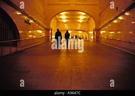 People Walking In Corridor Grand Central Station New York NY Stock Photo
