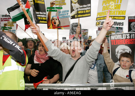 G8 protester gleneagles Stock Photo