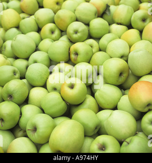 Many Green Apples Full Frame FoodCollection Stock Photo