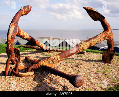 Anchors at East Mersea Island, Essex. Stock Photo