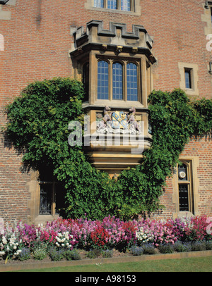 Picturesque window detail, Magdalene College, Cambridge, Cambridgeshire, England, UK. Stock Photo