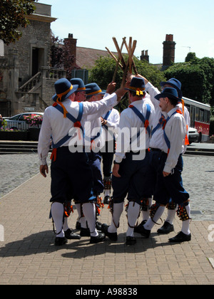 Morris Dancers Abingdon Oxfordshire United Kingdom Stock Photo