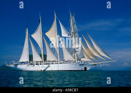 Thailand, Phang Nga Bay, Star Flyer clipper ship Stock Photo