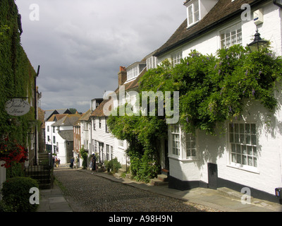 Mermaid Street in Rye, East Sussex, England, UK, United Kingdom, Great Britain, Stock Photo