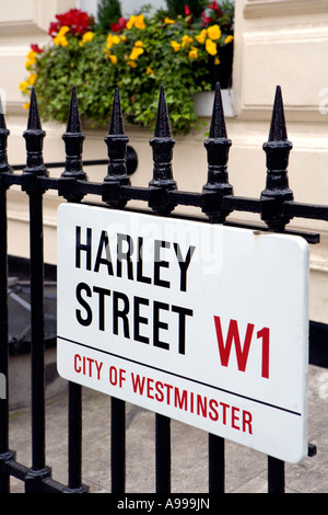 for the famous Harley Street, London Stock Photo