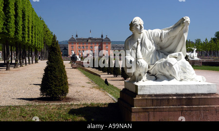 The baroque palace at Schwetzingen near to Heidelberg in Germany Stock Photo