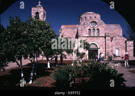 North Cyprus St Barnabas monastery icon and archeological museum Stock Photo