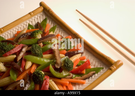 stir fried mixed vegetables Stock Photo