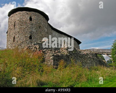 ruins of old Castle of Raasepori Raseborg in Snappertuna Finland Stock Photo