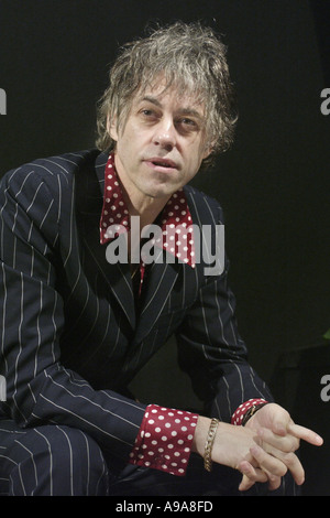 Bob Geldof pictured at Hay Festival 2002  Hay on Wye Powys Wales UK Stock Photo