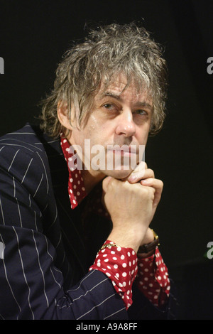 Bob Geldof pictured at Hay Festival 2002  Hay on Wye Powys Wales UK Stock Photo