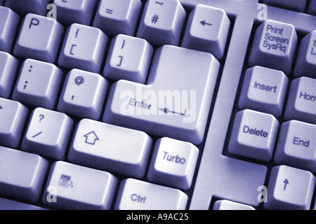 Close-up of a computer keyboard Stock Photo