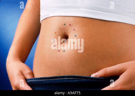 Little girl showing her tummy photo WP10092