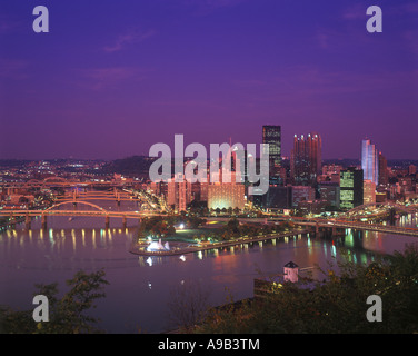 Point View Pa Point State Park and the three rivers in Pittsburgh, Pennsylvania, USA ...
