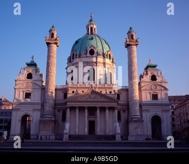 The Karlskirche, or St Charles Church Vienna, Austria Stock Photo
