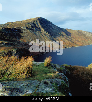 Llyn Cowlyd Reservoir above the Ogwen Valley, Snowdonia National Park, Gwynedd, Wales, UK. Stock Photo