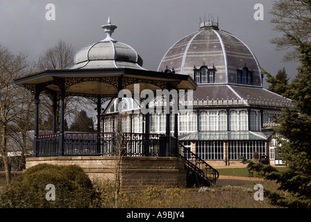 Octagon Concert Hall and bandstand in Buxton Derbyshire Stock Photo