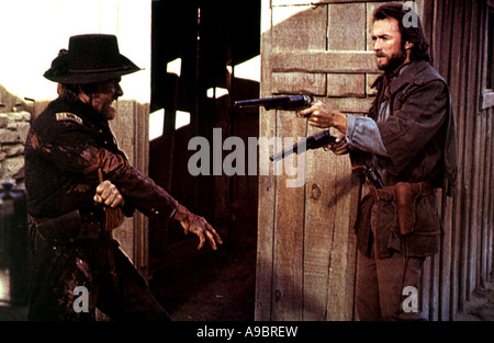 THE OUTLAW JOSEY WALES - 1976 Warner film with Clint Eastwood at right Stock Photo